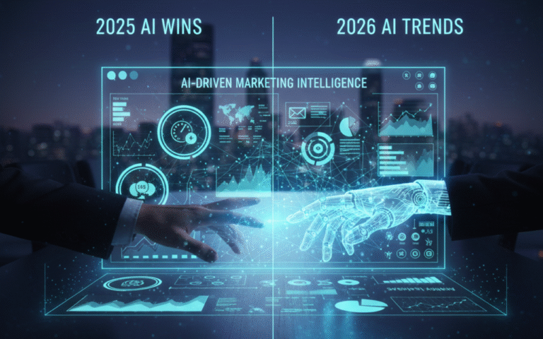 AI marketing strategies 2025 and emerging AI trends for 2026, including lead scoring, email automation, predictive analytics, and AI-powered content