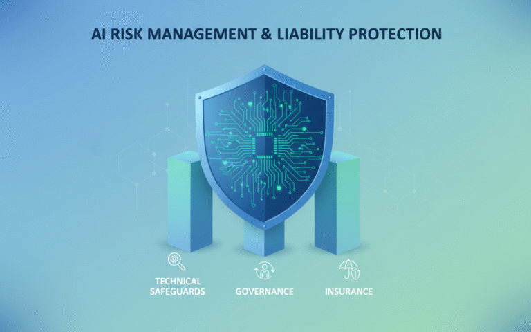 AI risk management and liability protection for businesses with technical safeguards, governance, and insurance coverage