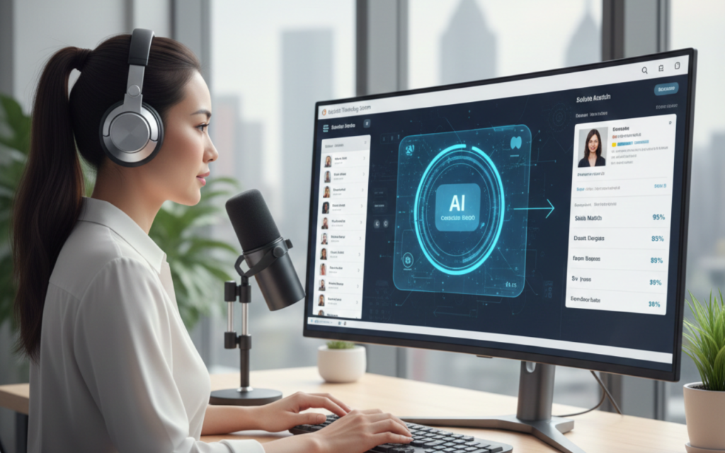 AI recruiting agents automating candidate screening and scheduling for small business hiring